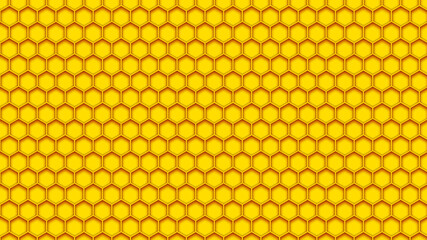 Honeycomb pattern, yellow and red, large pattern size, for the background
