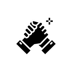 Team Work. Icon for business, finance and marketing strategy - glyph series