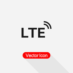 LTE Network Icon Vector Illustration Eps10