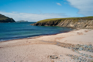 Clogher Strand beach on the Dingle pininsula, Republic of Ireland.