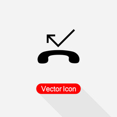 Missed Call Icon Vector Illustration Eps10