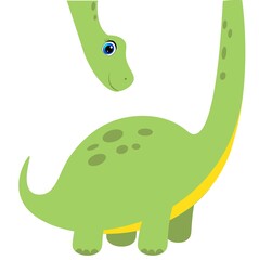 cute dinosaur illustration, cartoon vector for baby print