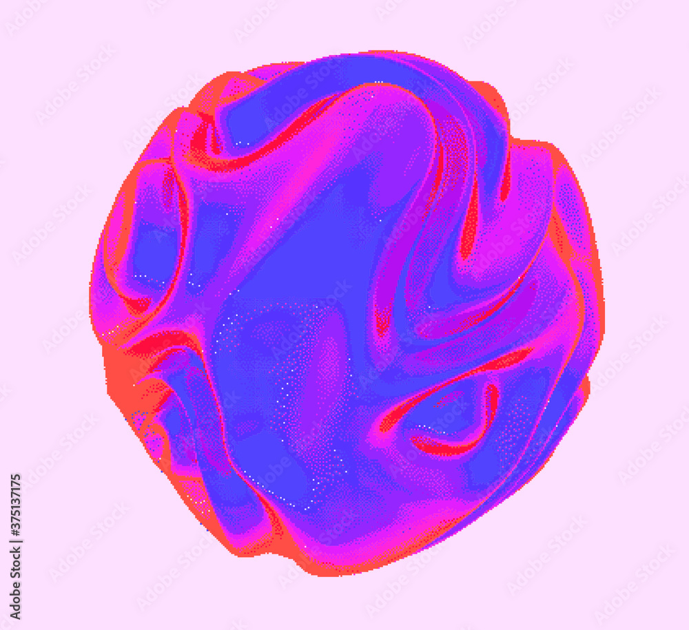Poster glowing neon sphere on dark background. synthwave and cyberpunk style aesthetics.