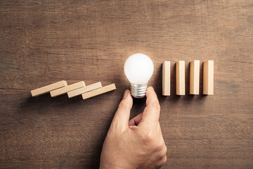 Smart Solution Stop the Falling Domino