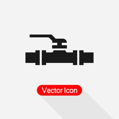 Pipe Ring Icon, Valve Icon Vector Illustration Eps10