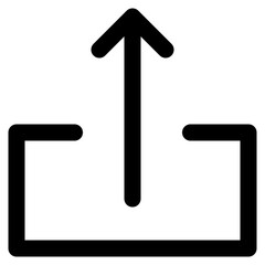 upload line icon