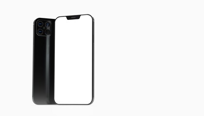 digital smartphone device mobile phone 3d isolated