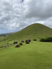 Colline volcanique &agrave; l'&icirc;le de P&acirc;ques