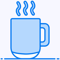 
Mug containing sizzling tea, coffee break 
