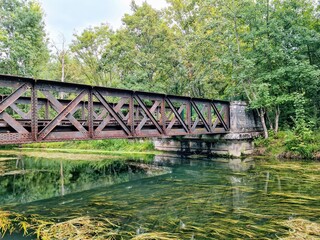 Fototapeta premium Pont et reflet