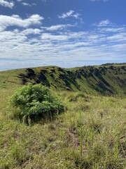 Obraz premium Volcan Rano Kau à l'île de Pâques