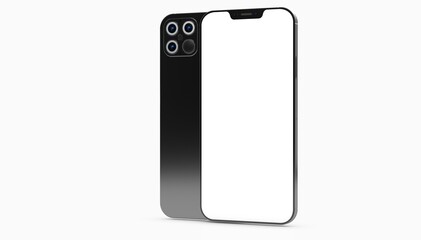 digital smartphone device mobile phone 3d isolated