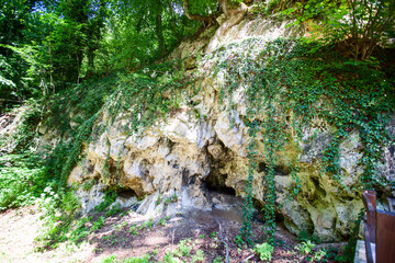  The monk’s cave, monastic cell, The Tuman Monastery, Orthodox monastery, eastern Serbia. Spiritual Practice