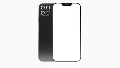 digital smartphone device mobile phone 3d isolated