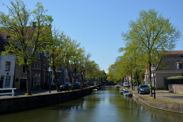 Obraz premium Gracht in Hoorn