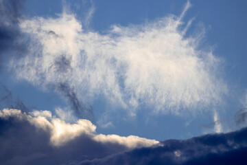 Fototapeta na wymiar blue sky with some clouds