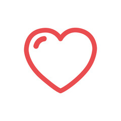 Heart isolated on a white background. Love concept. Valentine's Day. Vector illustration
