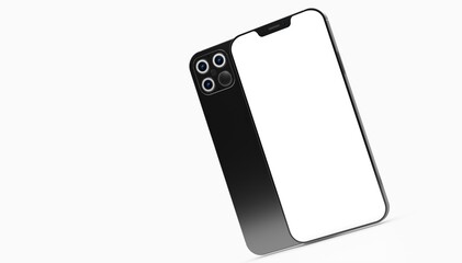 digital smartphone device mobile phone 3d isolated