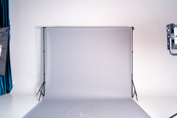 Grey Backdrop Background at Photo Studio 