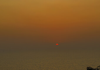 beautyful view of a sea at goa,india