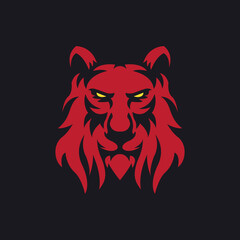Red lion logo template