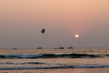 Parasailing at Goa Beach