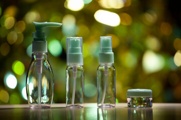 image of empty cosmetic bottle 