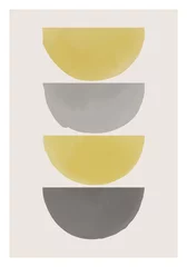 Cercles muraux Minimaliste art Composition peinte à la main artistique minimaliste aquarelle créative abstraite à la mode