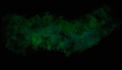 3d  green  color splash on abstract black background