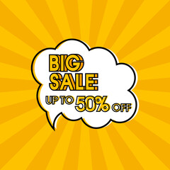 Big Sale banner template vector illustration