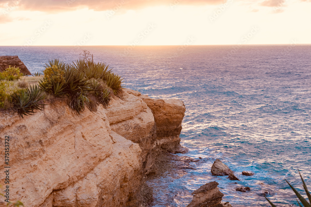 Wall mural Anguilla island sunset