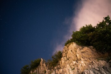 Mountain starry night