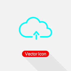 Upload Cloud Icon Vector Illustration Eps10