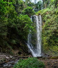 one of the seven olumirin waterfalls. Located in Erin- Ijesha in Osun state of Nigeria. - obrazy, fototapety, plakaty