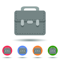 Briefcase icon vector logo isolated on background