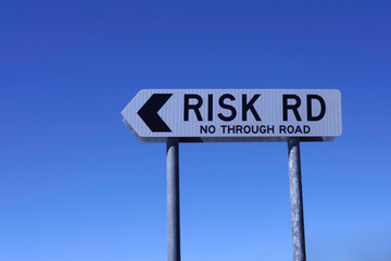 Rectangular picture of Risk Road sign 