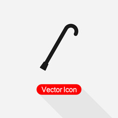 Walking Cane Icon Vector Illustration Eps10