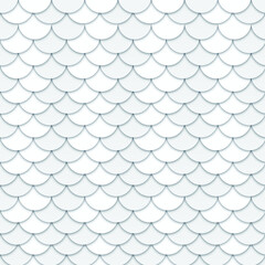 Fish pattern white vector