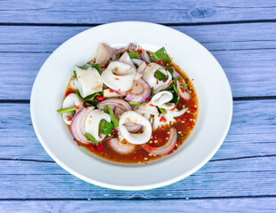 Thai Spicy Seafood and Pork Salads