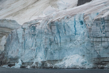 Fototapeta na wymiar Glacier at Port Charcot, Antarctica