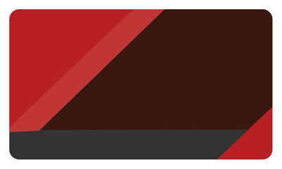 vector illustration of a red card