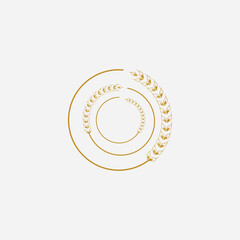 Agriculture wheat  logo vector