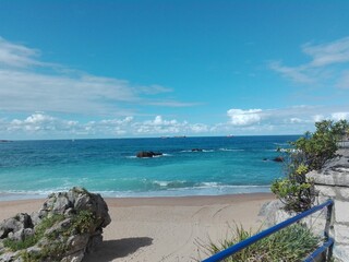 beach and sea