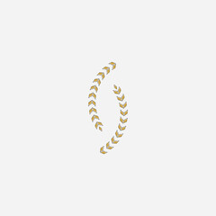 Agriculture wheat  logo vector