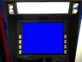 Blue screen atm machine