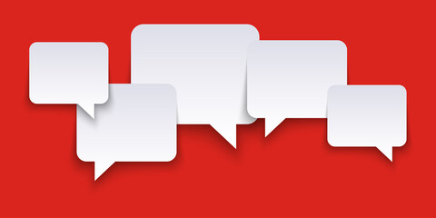 speech bubbles row with free space © picoStudio