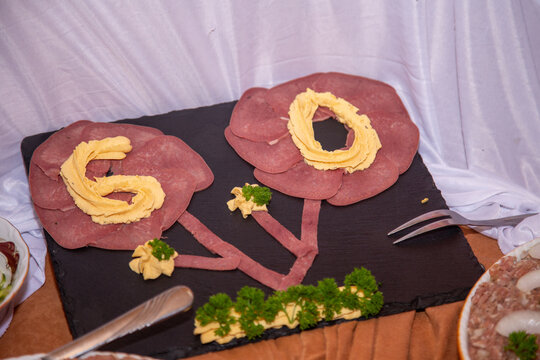 Geburtstag 60 Wurstplatte Wurst Zungenwurst