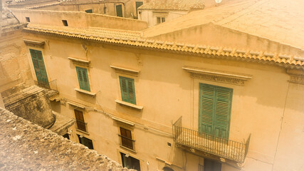 panoramic view noto sicily italy