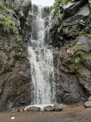 waterfall in the mountains