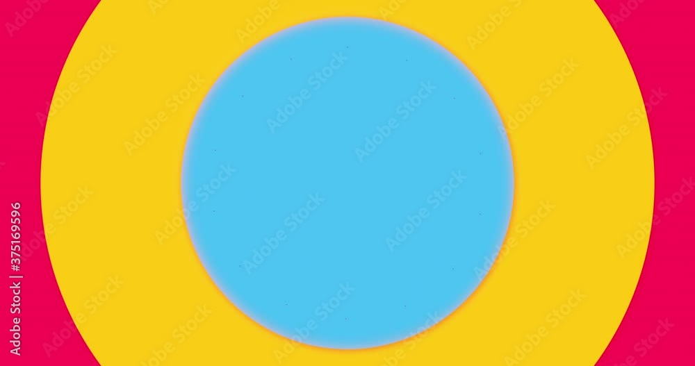 Wall mural colorful bright abstract circle screen loader or loopless motion design for intro or translation. 4k
